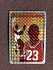 Michael Jordan Jewel Prism Vending Machine Sticker Basketball Card