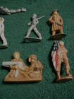 Vintage Metal   Resin Usa Military Soldiers Lot 11 Army Navy Barclay Paratrooper