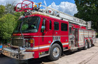 2002 American Lafrance 75 Foot Aerial Ladder Truck Pumper Just Re-certified Nice