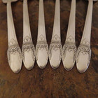 Is First Love Set Of 6 Salad Forks 1847 Rogers Vtg Silverplate Flatware Lot C