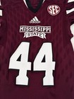 2015 Mississippi State Bulldogs Game Used   Worn Adidas Large Football Jersey