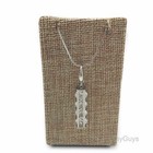 Us Seller 4 h Self-standing Beige Burlap Linen Earring pendant Displays