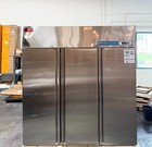 72  W 3-door Commercial Reach-in Refrigerator  Stainless Steel  54 Cu ft     Dents
