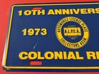 1973 1983 Alpca Colonial Region Souvenir License Plate 10th Massachusetts Nh