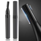 New Electric Eyebrow Trimmer Lipstick Pen Led Light Painless Usb