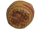 Vintage Makah Style Northwest Coast Woven Basket Pictorial Red Black 6 5 