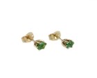 19thc Antique   ct Alexandrite 14kt Gold Earring Color-change Real Natural Russia