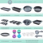 54 Pieces Silicone Baking Pans Set  Silicone Bakeware Set  Bpa Free
