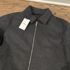 Theory Virgin Wool Jacket Mens Xl New Wyatt Dark Gray Urban Melton  698