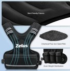 Zelus Weighted Vest For Men And Women   4-10lb Vest With 6 Irons