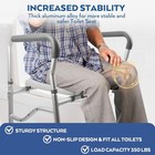 Raised Toilet Seat With Handles For Seniors  Stable Handicap Toilet Seat