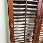 Wood Folding Window Blind Shutter Decorative Wall Decor Salvaged Architecture