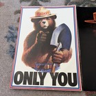18    X 13    Vintage Smokey The Bear If Not You Who Posters Circa 1989
