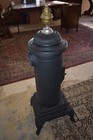 Antique Abram Cox Cast Iron Parlor Stove Column Heater Ornate Victorian