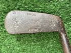 Antique Vintage W   L Hickory Wood Shaft Golf Club Forged Putter Lion Crown Mark