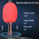 Ping Pong Paddles table Tennis Racket With Hurricane 3 High Spin   Speed For    