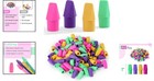 Colorful Lightweight Pencil Top Erasers - 120 Count  Latex-free   Smudge-free