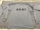 3 Vintage Army Military T-shirts Gray Large 1 Short Sleeve 2 Long Sleeve