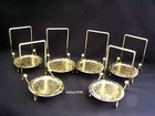Cup And   Saucer Stand Brass Etch Base Display Holder Easel 