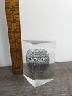 Merle Edelman Design Mid-century Modern Art Lucite Face Sculpture Paperweight