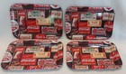 4 Vintage 2002 Coca-cola Change Trays 6 75    X 4 5    All Different Logos Euc