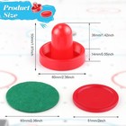 3 Sets 60mm Mini Air Hockey Pucks And Paddles Pushers Goal Red