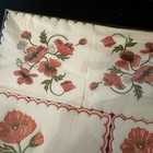 Vintage John Dickinson Poppy New Cocktail Party Set Napkins Coasters Placemats