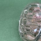 Vintage Clear Glass Flower Frog 11 Hole Round Floral Arranger 3    Diameter