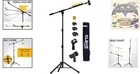 Sturdy Tripod Mic Stand With Detachable Boom Arm     Ideal For Singing   Recording