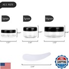 25pcs 10 Gram Sample Containers  10ml Empty Jars With Lids  Small Cosmetic Co