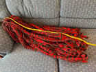 Red Gray Wool Bundle For Rug Braiding Crafts 40  Pieces  1  X 72  2lbs 4oz