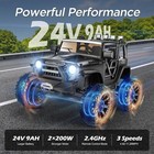24v Electric Ride On Truck 400w Kids Ride On Car With Remote Control Led Lights   