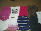  women s   Junior s  Lot Of 9  Stylish   Casual Long   Short Sleeve Shirts  Sz S