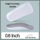 3 Pairs Height-increasing Insoles   height Boosters   heel Lifts 0 6 Inch  Gray