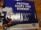 Ray Rice Baltimore Ravens Got Milk  Keeps You Running Huge 4x6 Vinyl Ad Banner