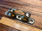Vintage Cast Polished Bronze Opening Chock 6  Long  2 Available 