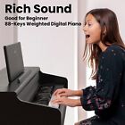 88-keys Weighted Digital Piano For Beginners W stool Piano Keyboard Stand Home