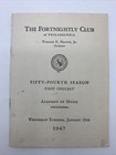 1947 Fortnightly Club Philadelphia Pa Concert Academy Of Music List Of Members
