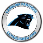 Nfl Carolina Panthers 1 Oz Silver Colorized Round  w box 