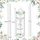 Layhit Unity Wedding Candles Ceremony Set With Glass Candlesticks Holders And   