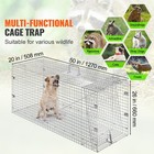 Live Animal Cage Trap 50  X 20  X 26  Humane Cat Trap Cats Squirrels Mouse
