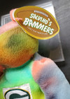 1999 Salvino s Bammers Brett Favre Tie Dye Plush Beanie Bear W original Tags