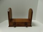 Antique Handmade Wooden Organizer Book Shelf Rack W Drawer Art Deco Style   12 l