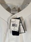 Adidas Baseball Ss Full Jersey White Black Logo Team Performance 228847 Men   s Xl