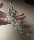 Shop Lc White Glass Austrian Crystal Blossom Crown Tiara Hair Band Pins Set Nwt