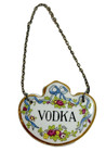 Vintage Coalport Crown Staffordshire Liquor Decanter Vodka Label Tag Bone China