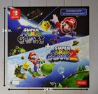 Super Mario Galaxy 1   2 Gamestop Exclusive Promo Poster 24 X 24