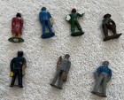 Vintage Barclay Lead Toy Figure   Train Passengers Lot Of 7