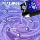 Uv Resin 1000g  Hard Type Uv Resin Kit  Upgraded Formula   Crystal Clear Uv