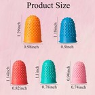 30 Pieces Rubber Thimble Finger Guards  Durable Silicone Finger Tips Protector F